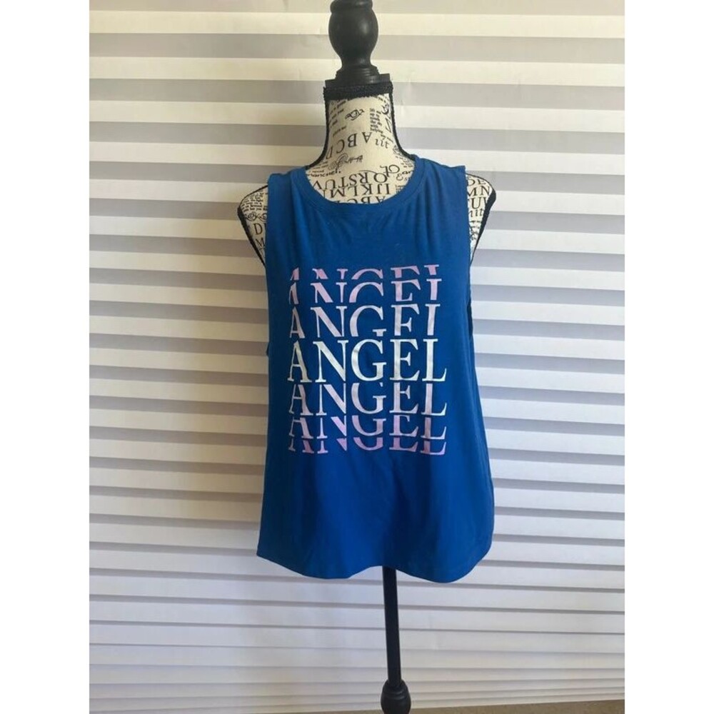 No Boundaries Angel Graphic Sleeveless Tank Top Size Large